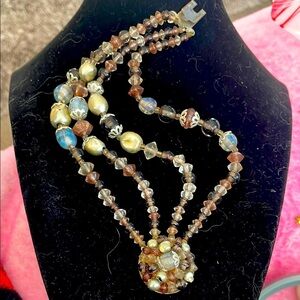 Vintage Elegant Multicolor Beaded Necklace